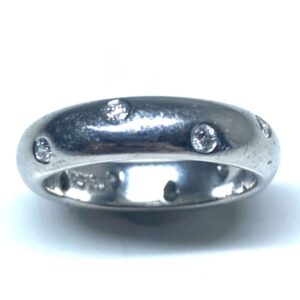 ティファニー　Pt950メレ付き　リング